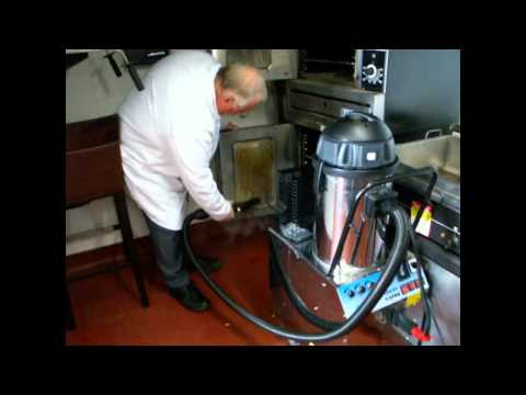 Making greasy stainless steel cleaning easy with the Steam Clean Systems SC3000