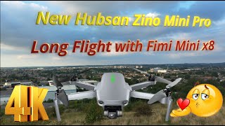 HDR New Hubsan Zino Mini Pro, 4k Ultra HD Video Camera Review & Flight with Fimi x8 Mini Drone over