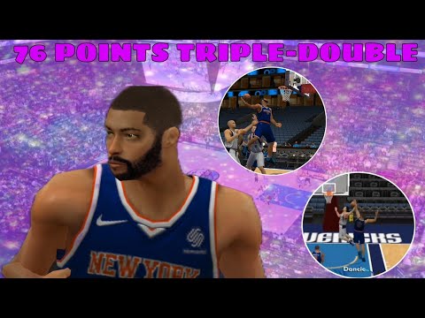 NBA2K20 Mobile My Career SF Playmaker - 2nd Triple-Double with 76 POINTS!