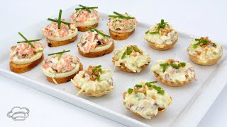 Recetas navideñas - Canapés de Salmón - ¡ASOMBROSOS! 😏 - como hacer canapes de salmon ahumado