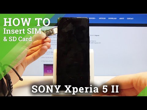 How to Insert SIM & SD Cards in SONY Xperia 5 II – Nano SIM & Micro SD Installation