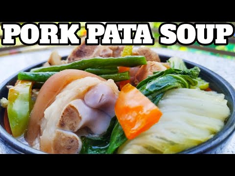 SINABAWANG PATA NG BABOY WITH TURMERIC LEAF | PORK HOCK SOUP RECIPE