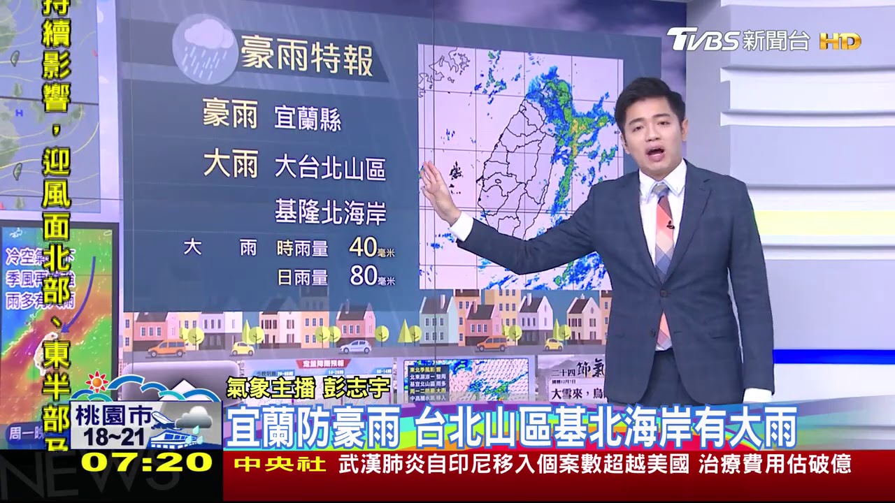 今日大雪!北仍濕涼、各地早晚冷 午後冷空氣轉強