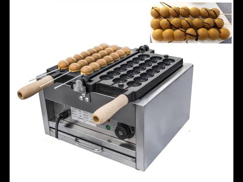 Popular Snack Equipment New Belgian Waffle Ball Stick Maker Commercial Electric Skewer Waffle Maker