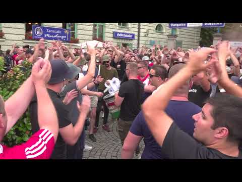 Carpathian Brigades am Wiener Platz in München bereiten sich auf Deutschland Ungarn vor - 23.06.2021