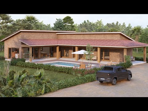 Dream L-Shaped Country House: Complete Project with Pool and Integrated Leisure Area! - YT3003