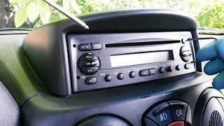 How to remove Blaupunkt radio CD Iveco Daily Fiat Doblo Dacia Logan Renault Megane, etc.