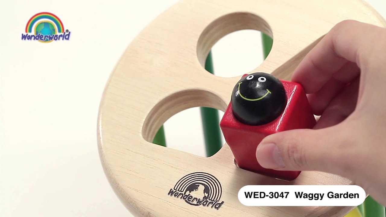 Wonderworld Dřevěná vkládačka tvarů Zvířátka