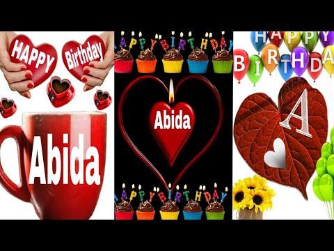 Abida Birthday song/Happy birthday abida/Happy Birthday abida wishes