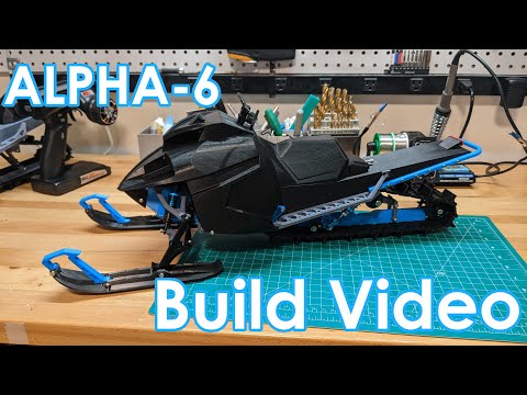 Alpha-6 - 3D Printed RC Snowmobile Build Video