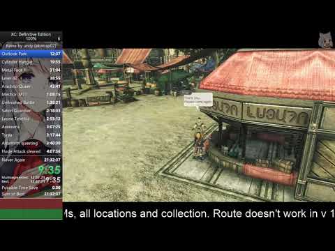 Xenoblade Chronicles DE 100% speedrun in 21:07:20 (Part 1) (old WR)
