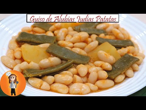 Guiso de Alubias Blancas con Judías Verdes y Patatas | Receta de Cocina en Familia