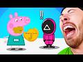 FUNNY PEPPA PIG ANIMATIONS VS SQUID GAMES 2 Funny Cartoons