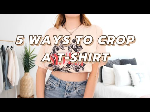 5 WAYS TO TUCK AND CROP A T-SHIRT (without cutting them!)
