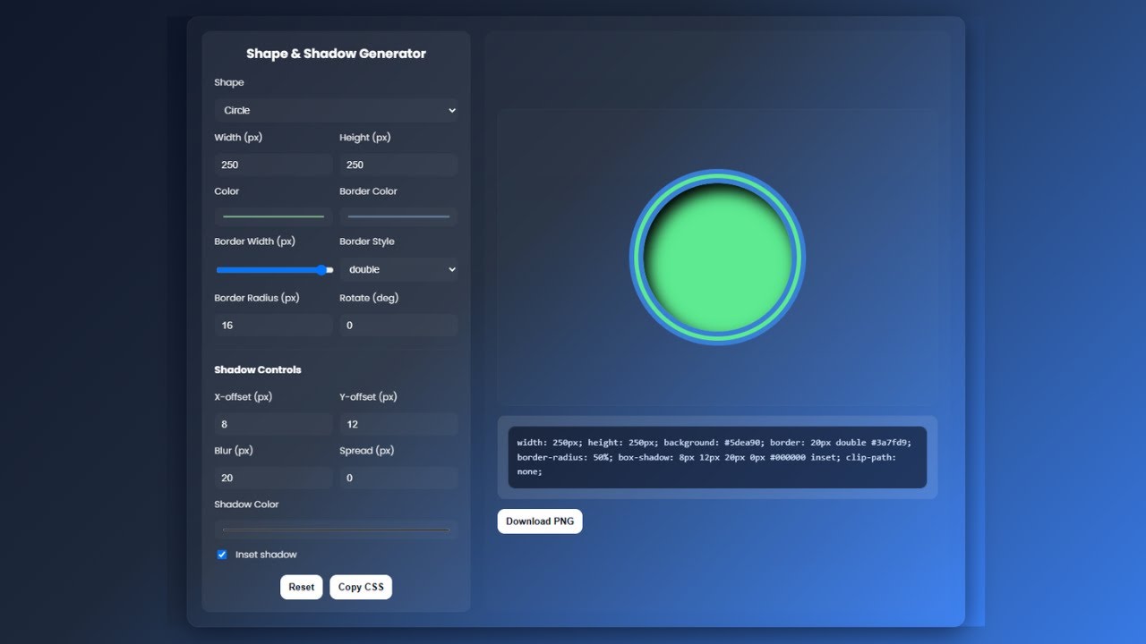 Build an Advanced Shape Generator using HTML, CSS & JavaScript | Free Source Code