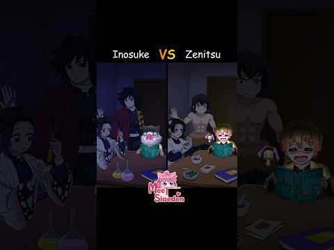 He Sees Something💀 Inosuke VS Zenitsu #DemonSlayer #KimetsuNoYaiba