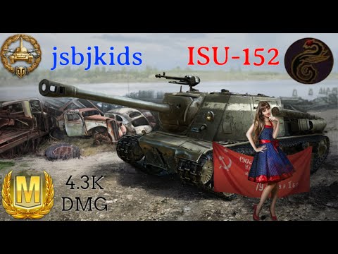 World of Tanks Blitz: ISU-152 providing destruction assistance in battle of Falls Creek