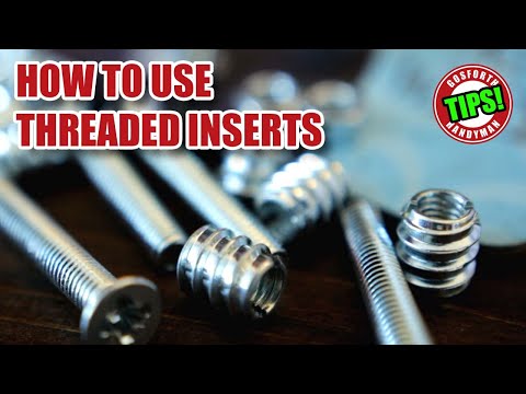 Part of a video titled How do you use Threaded Inserts / Insert Nuts In Wood? Woodworking ...
