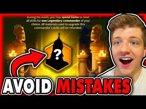 Do Not WASTE The Commander Reset — Do THIS! Rise of Kingdoms