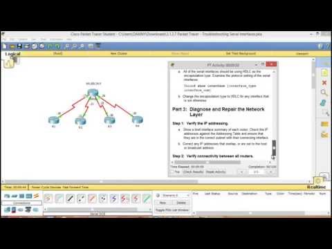 3.1.2.7 Packet Tracer - Troubleshooting Serial Interfaces