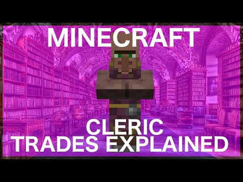 RajCraft - Minecraft Cleric Trades Explained in 1.14.4