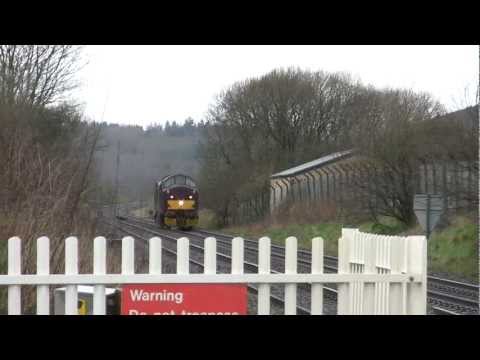 37706 & 66434 at Cornton LC On 16/3/12