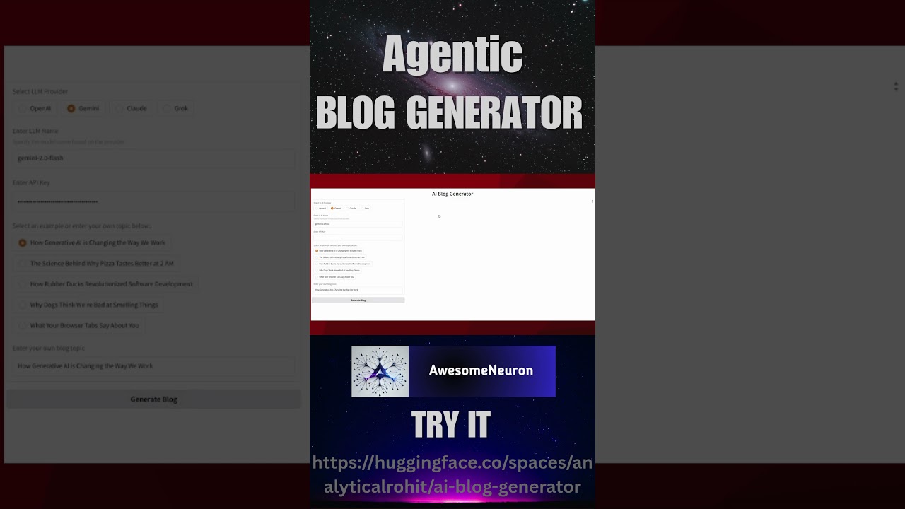 Multi-Agent Blog Generator (Github 👇)