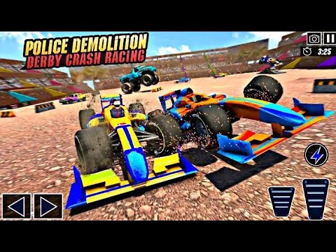 Police Formula Car Derby  Demolition Crash Stunts ৷ Part 01 ৷ Android Gameplay । Android Car Game
