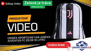 Unisex sportovní vak Adidas Juventus FC 25/26 bílo-černý 16 litrů