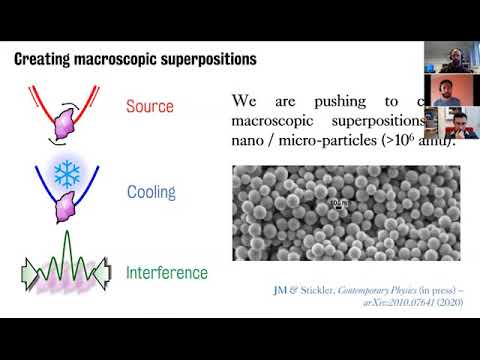 Quantum Seminar Mainz - 26.11.2020 – James Millen - Levitated Electromechanics