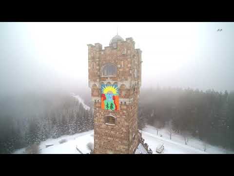 Der Altvaterturm im Winter/Thüringen