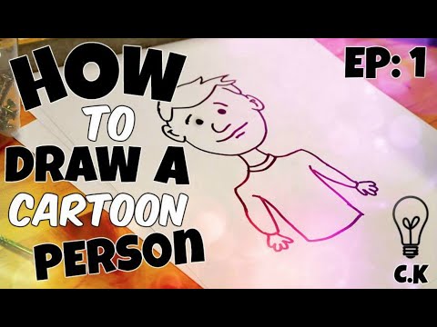 How To Draw A Simple Cartoon Person!