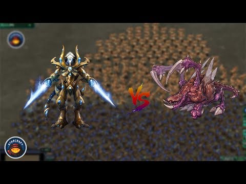 200 Zealots vs. 1000 Zergling | StarCraft Unit Tester