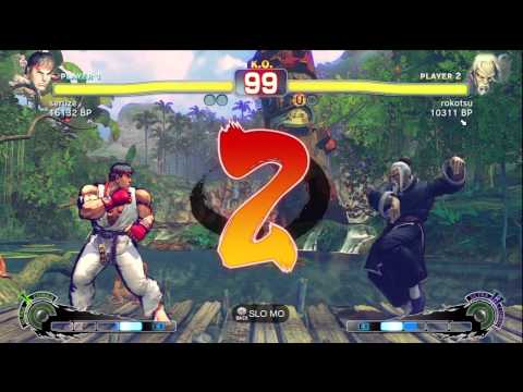 rokotsu [Gen] vs seruze [Ryu] SSF4 Japanese Online Ranked Matches - TRUE-HD