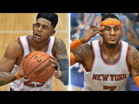 NBA Live 15 Rising Star #4 - Adrian's NBA Debut! Carmelo & Adrian Is DEADLY!