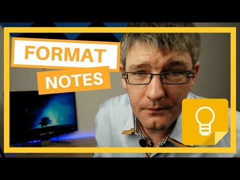 How to Format text in Google Keep