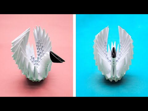 Easy 3D Origami Swan Tutorial for Beginners