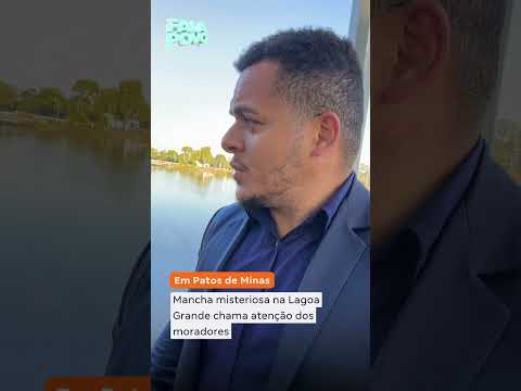 Mancha misteriosa na Lagoa Grande chama atenção dos moradores