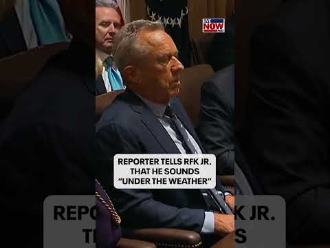 Video | Robert F. Kennedy Jr. was told that he "sounds a little under the weather” by a reporter