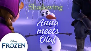 Anna meets Olaf | Practice English Shadowing with Movies