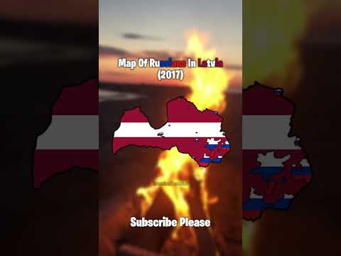 Map Of Russians (ethnically) In Latvia #europe #geography #country #map #mapping #russia