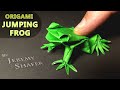 How to Make an Origami Jumping Frog 🐸 with 8 Fingers and 10 Toes and it JUMPS FAR!