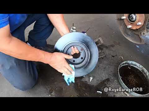 How to Replace the Front Brake Pads & Rotors on a 2012 Subaru Outback