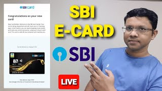 Sbi E-Card | Sbi E-card download | sbi virtual credit card | sbi E-card generate |