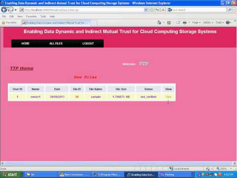 Enabling dynamic data and indirect mutual trust for cloud computing storage systems