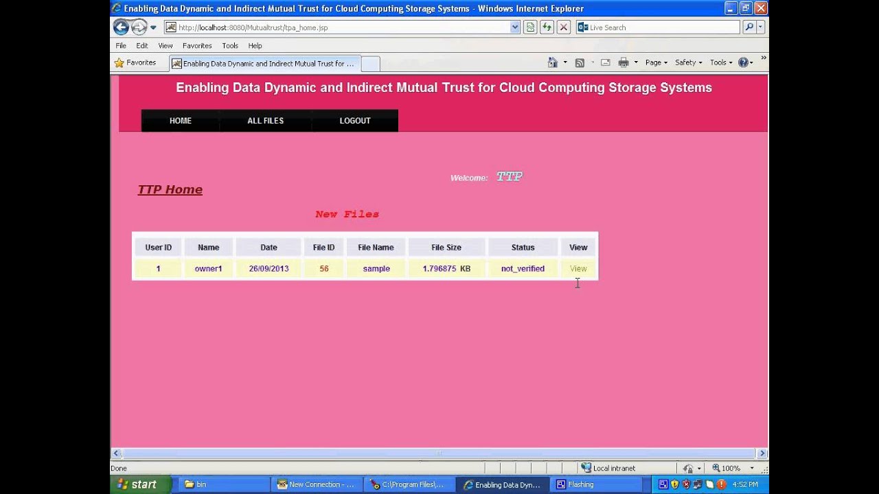 Enabling dynamic data and indirect mutual trust for cloud computing storage systems