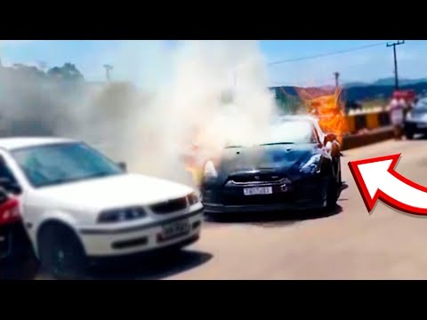 ESTAVA MUITO FELIZ ATÉ QUE MEU GTR PEGOU FOGO…😭