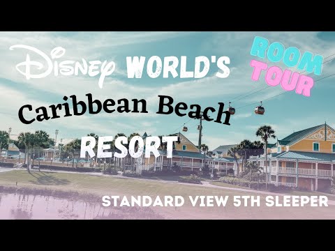Caribbean Beach Room Tour | Standard View 5th Sleeper