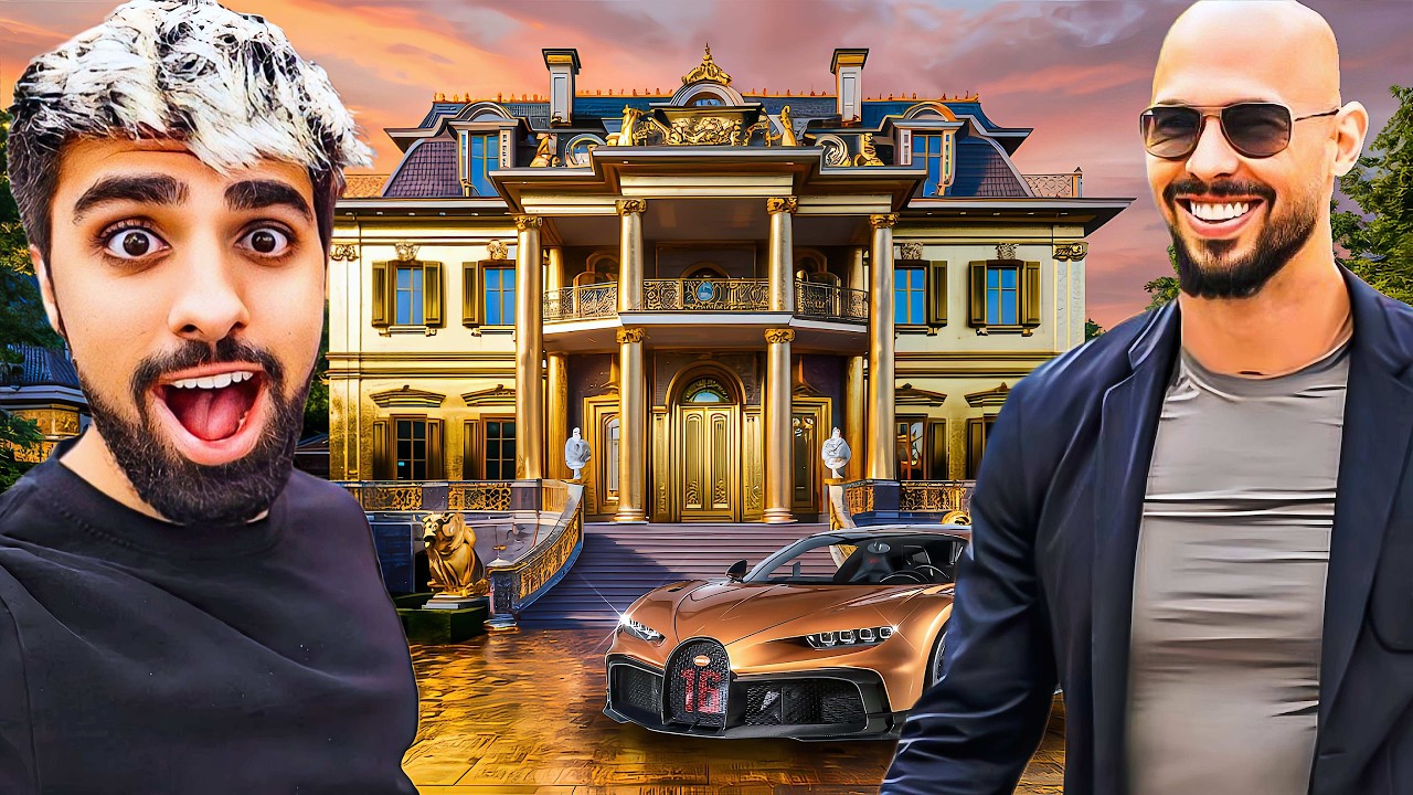 Andrew Tate House Tour , $100 Million Car Collection and House !!!