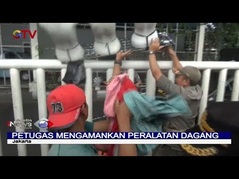 Satpol PP R@zia PKL di Tanah Abang, Pedagang Panik - BIM 05/02